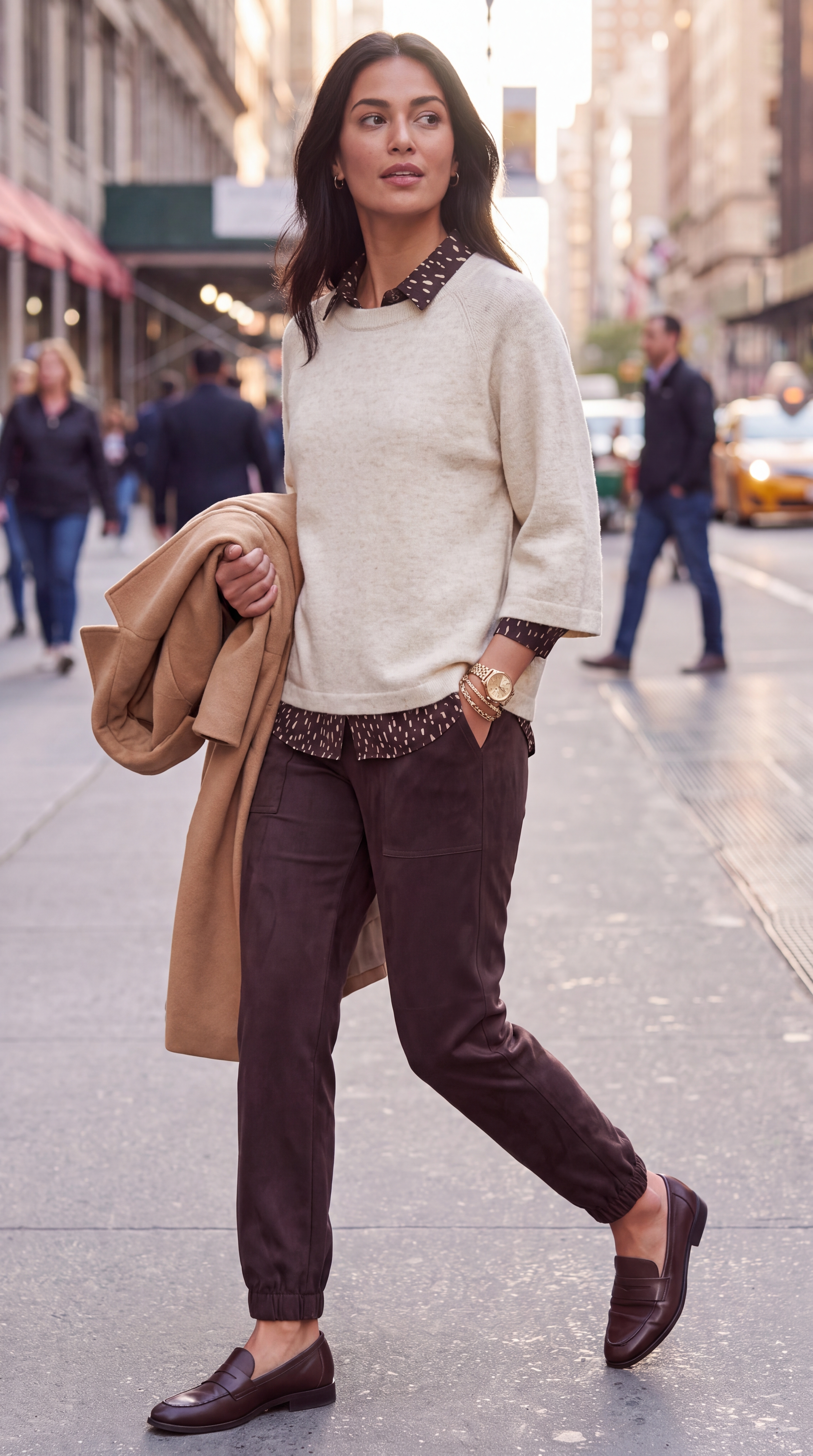Dámsky pulóver BROADWAY NYC FASHION ECRU MELANGE s.WEAR 2